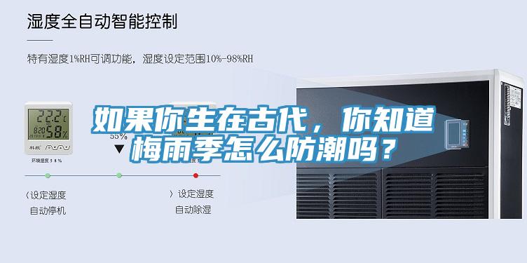 如果你生在古代，你知道梅雨季怎么防潮嗎？